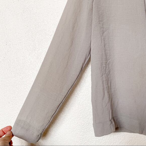 Rodebjer Sheer Pleat Front Button Back Blouse Size Small - Picture 8 of 11